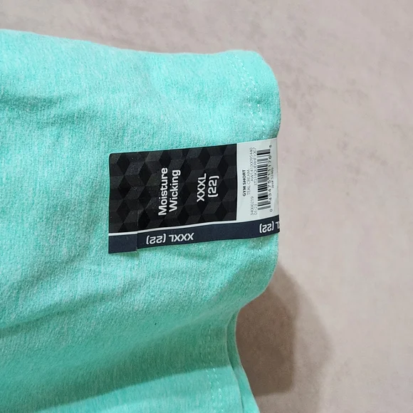 ATHLETIC shorts women 3XL pink blue gray-camo turquoise front draw string pocket - Picture 10 of 13